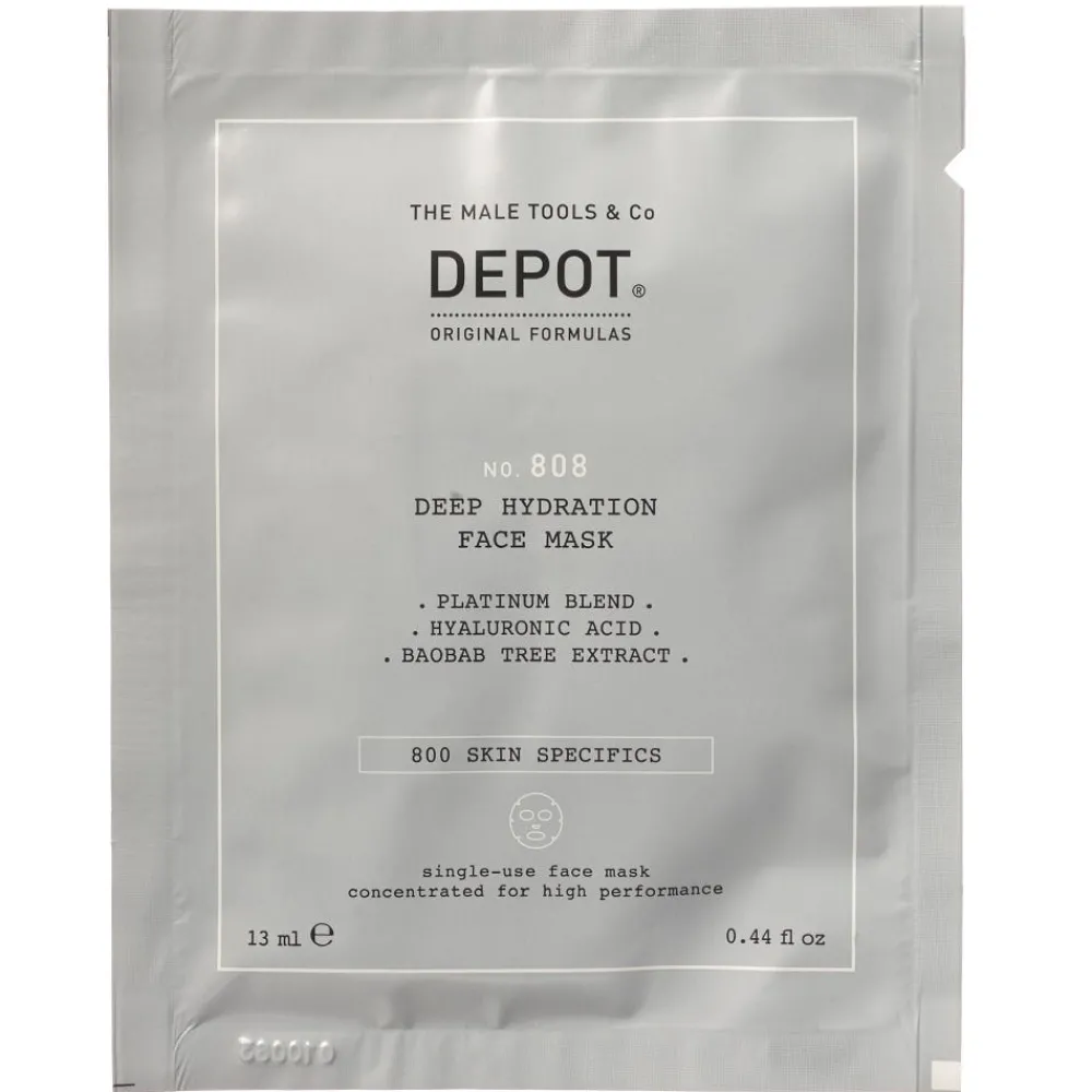 DEPOT Hautverjüngung|Hautpflege|808 Deep Hydration Face Mask Box 12 x 13 ml