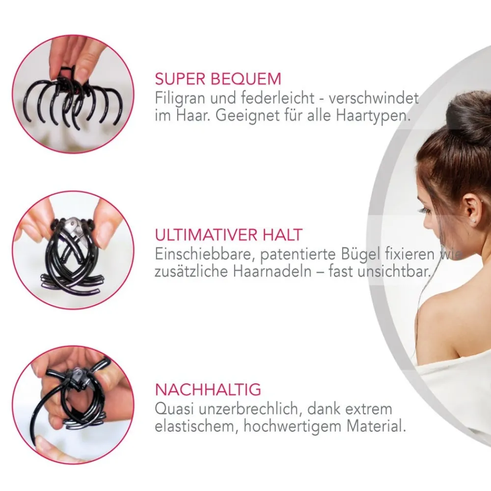 doouup Haarschmuck|® Space Silver Haarklammer