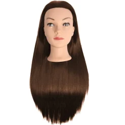 Efalock Übungsköpfe^Übungskopf Emotion Lexa Synthetik-Haar braun 60 cm