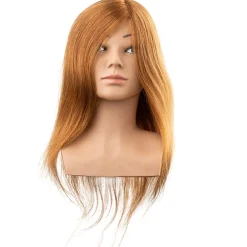 Efalock Übungsköpfe|Übungskopf Lotta Humanhaar hellbraun 40 cm