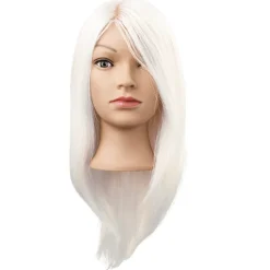 Efalock Übungsköpfe^Übungskopf Stella Miss Goat Haar weiss 35 cm