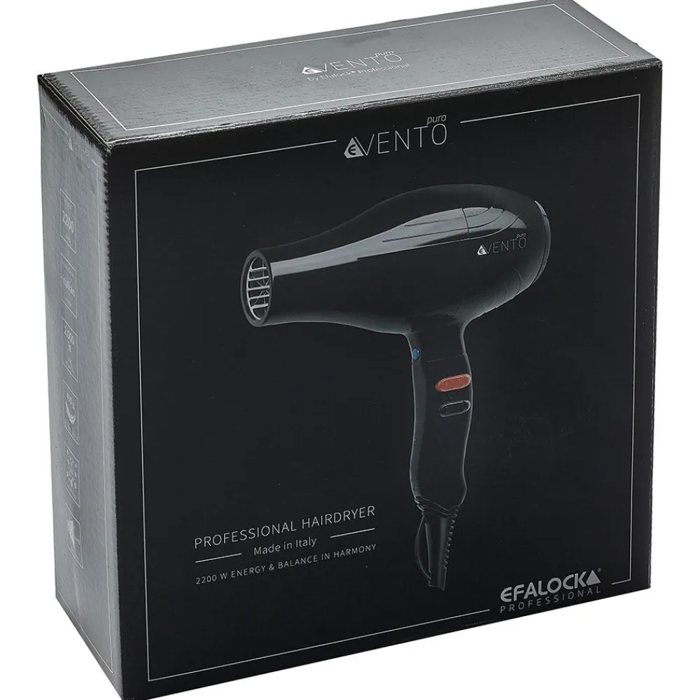 Efalock Haartrockner^Haartrockner eVento puro schwarz