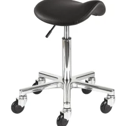 Efalock Salonausstattung|Rollhocker Clic Tec Classic Saddle Comfy Alu M