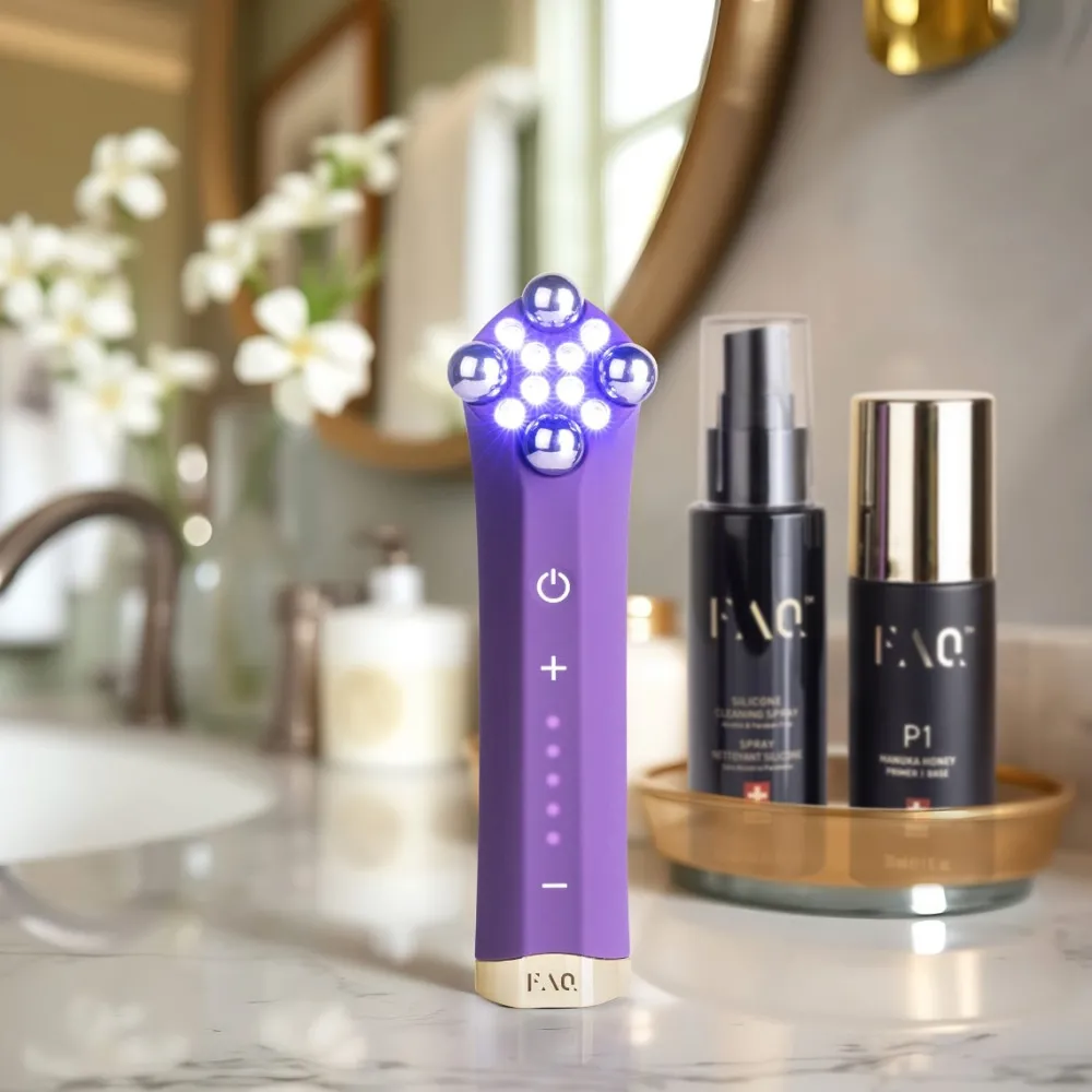 FAQ Swiss Hautverjüngung|Gesicht^401 Dual Microcurrent LED Toning Device