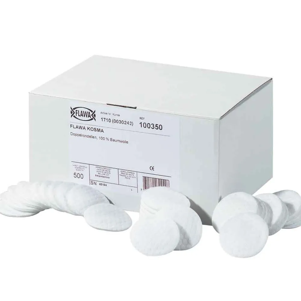 X-Epil Einwegartikel|Haarentfernung|Flawa Profi-Watte-Rondellen 500 Stück