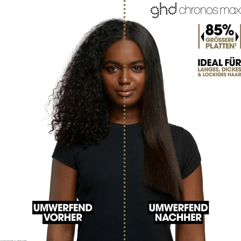 ghd Glätteisen|Glätteisen|chronos max Styler mit größeren Platten white
