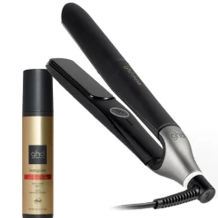ghd Glätteisen|Glätteisen|chronos schwarz & bodyguard coloriertes Haar Hitzeschutz Pflegeduo