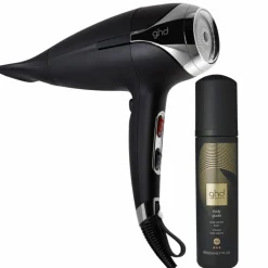 ghd Haartrockner|Haartrockner^helios Haartrockner schwarz & body goals Volumschaum Pflegebundle