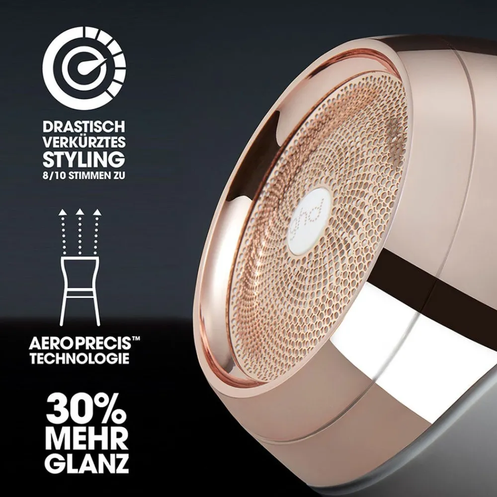 helios Haartrockner weiß & body goals Volumschaum Pflegebundle-ghd Hot