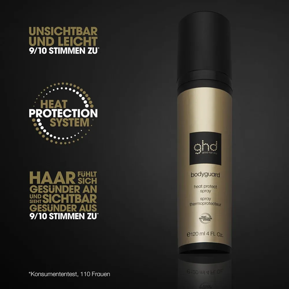 ghd Glätteisen|platinum+ Glätteisen weiß & bodyguard Hitzeschutz Pflegebundle