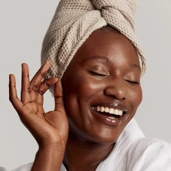 100% Linen Hair Wrap - Brown-GLOV Clearance