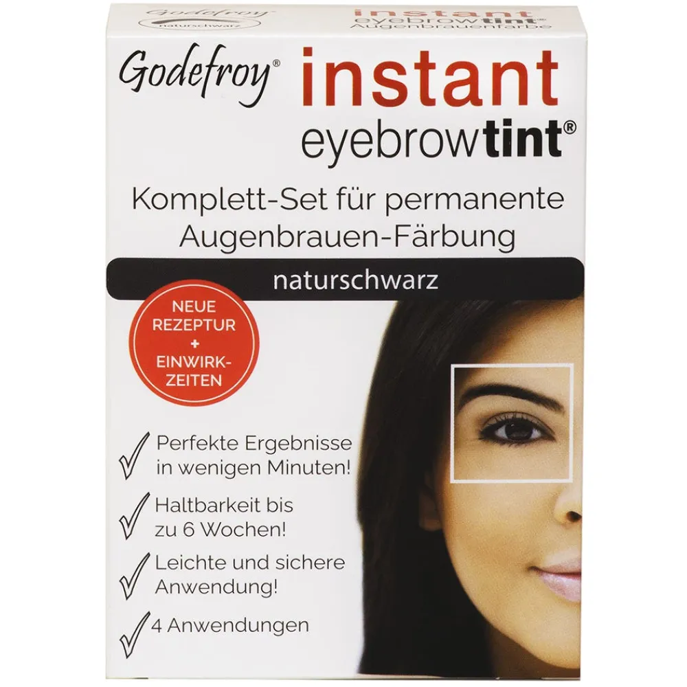 GODEFROY Augenbrauen- & Wimpernfarbe|Gesicht|Instant Eyebrow Tint Naturschwarz