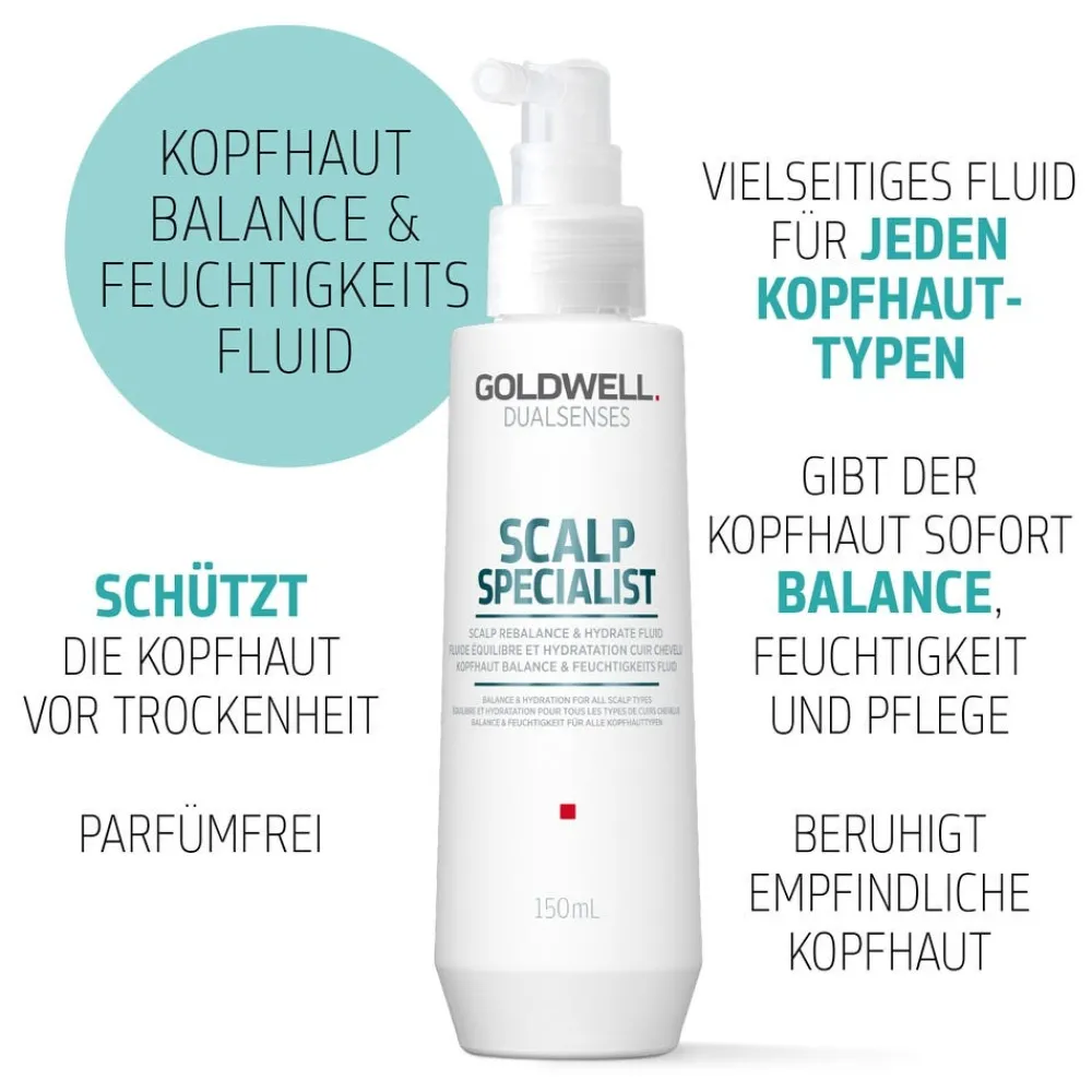 Dualsenses Scalp Specialist Scalp Rebalance & Hydrate Fluid 150 ml-Goldwell Clearance