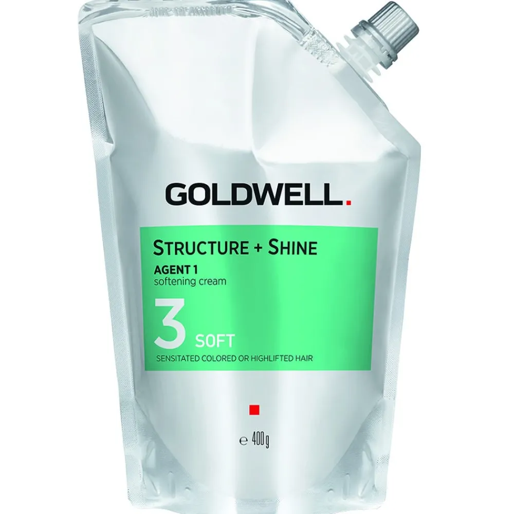Goldwell Salonausstattung|Structure + Shine Agent 1 Softening Cream 3 Soft 400 ml