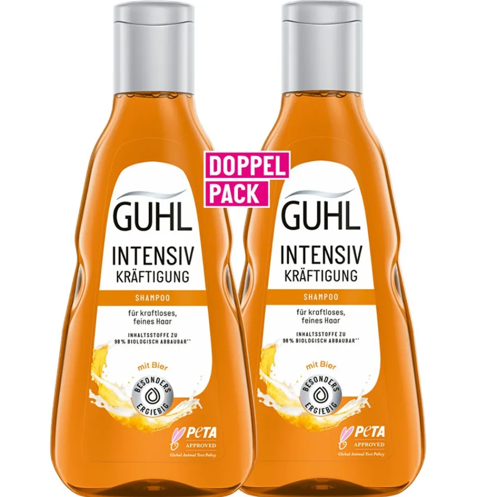 Guhl Shampoo|Intensiv Kräftigung Shampoo Doppelpack 2 x 250 ml