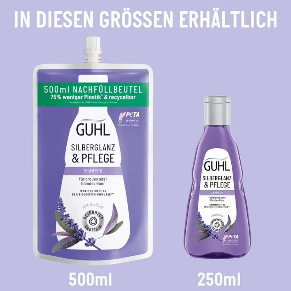 Guhl Shampoo^Silberglanz & Pflege Shampoo Nachfüllbeutel 500 ml
