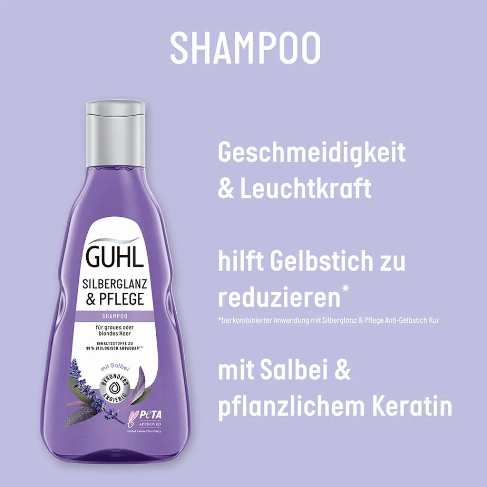 Guhl Shampoo|Silberglanz & Pflege Shampoo 250 ml