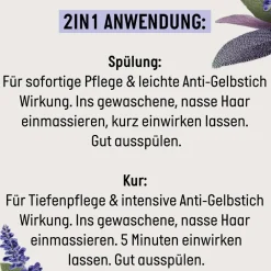 Guhl Hagel Nature| Haarkur^Silberglanz & Pflege 2 in 1 Anti-Gelbstich Kur 200 ml