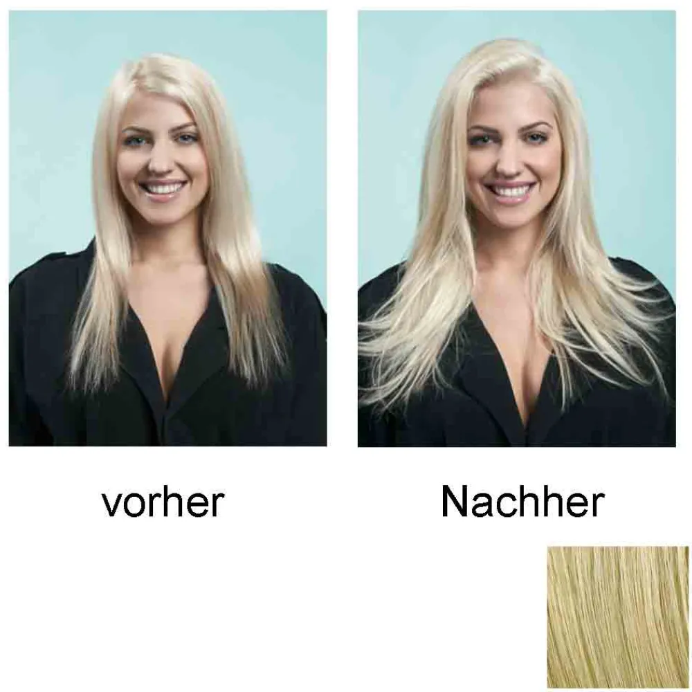 Haarteil Clip in Straight Extension R22 Swedish Blonde 55 cm-Hairdo Best