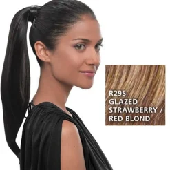 Great Lengths Haarteile|Hairdo Simply Straight Pony R29S Glazed Strawberry 45 cm