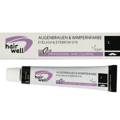 Augenbrauen- und Wimpernfarbe Nr. 1 Schwarz 20 ml-Hairwell Online