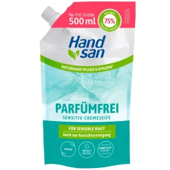 Sensitive Cremeseife Nachfüllbeutel 500 ml-Handsan Hot