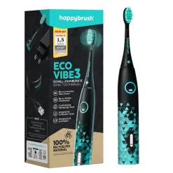 Happybrush Zahnpflege|ECO Vibe 3 Schwarz/Mint