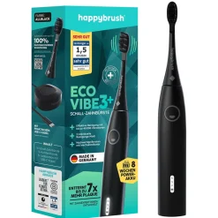 Happybrush Zahnpflege|StarterKit Schall VIBE 3+ AllBlack