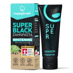 Happybrush Zahnpflege|Hagel Nature^SuperBlack Zahnpasta 75 ml
