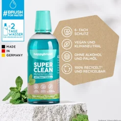 Happybrush Zahnpflege|Hagel Nature|SuperClean Mundspülung 500 ml