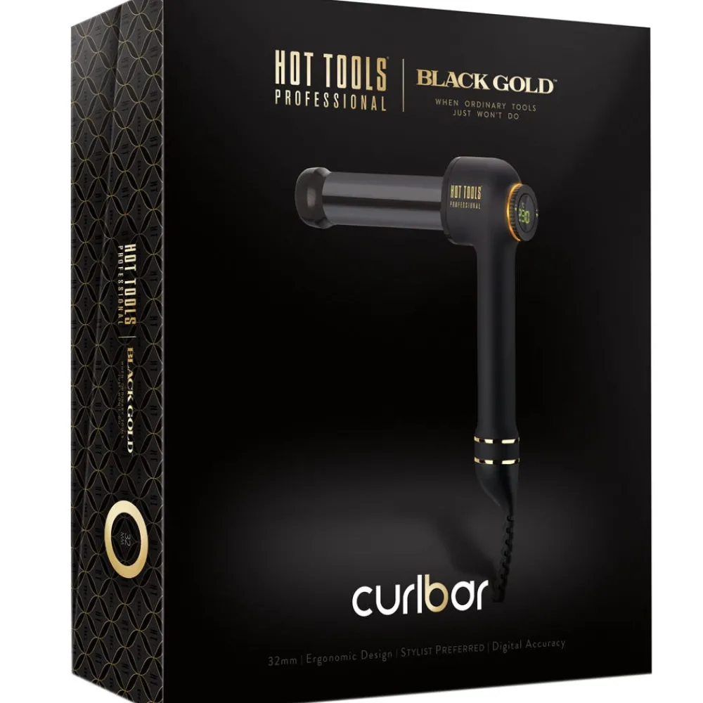 Professional Black Gold Curlbar Lockenstab 32 mm-Hot Tools Online