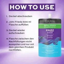 Frizz Ease Traumlocken Shampoo - Nachfüllbeutel 500 ml-John Frieda Outlet