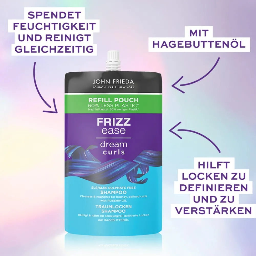 Frizz Ease Traumlocken Shampoo - Nachfüllbeutel 500 ml-John Frieda Outlet