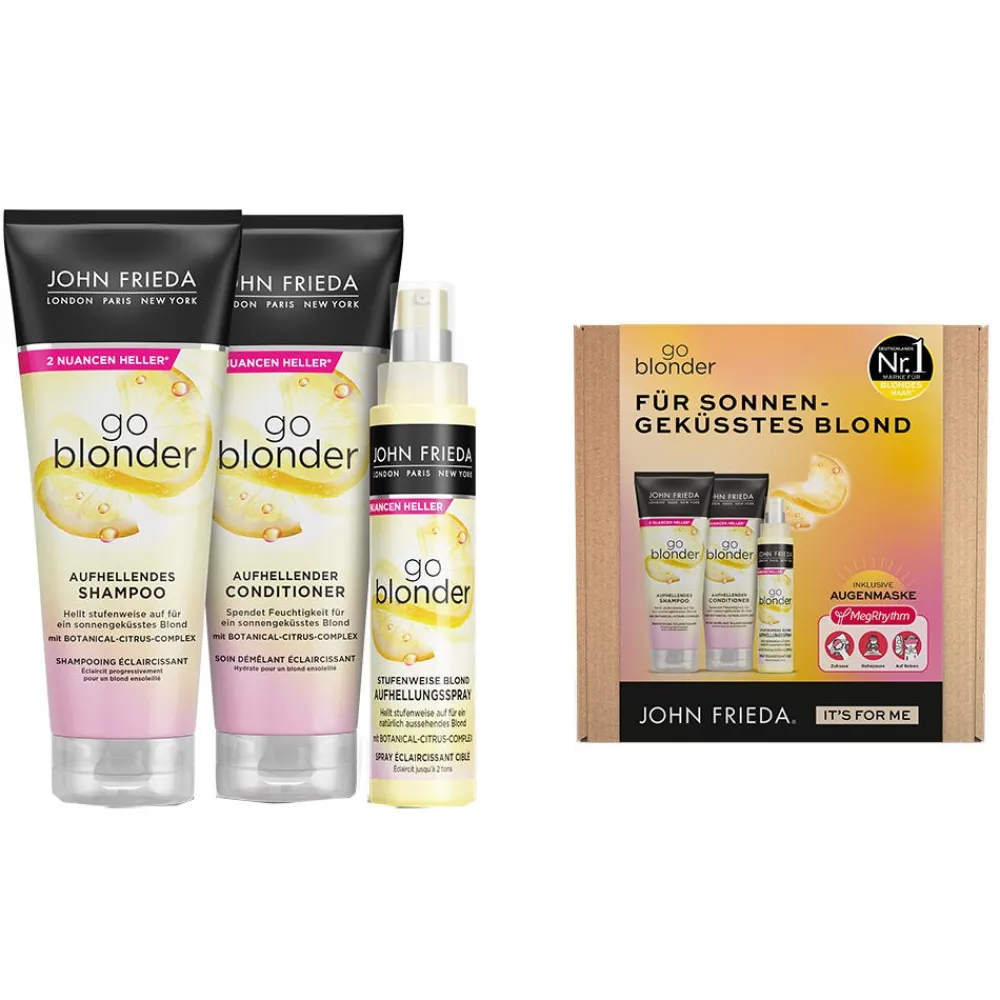 John Frieda Conditioner| Shampoo|Sheer Blonde Go Blonder Box
