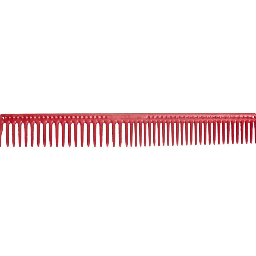 JRL Professional Kämme & Bürsten|Kämme|Long Round Tooth Cutting Comb 9" red