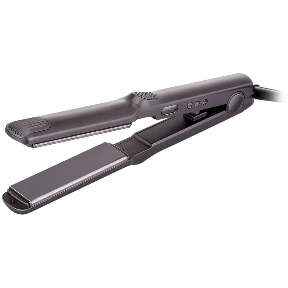 Straight & Curl Iron 9 cm x 3,8 cm-JRL Professional Clearance