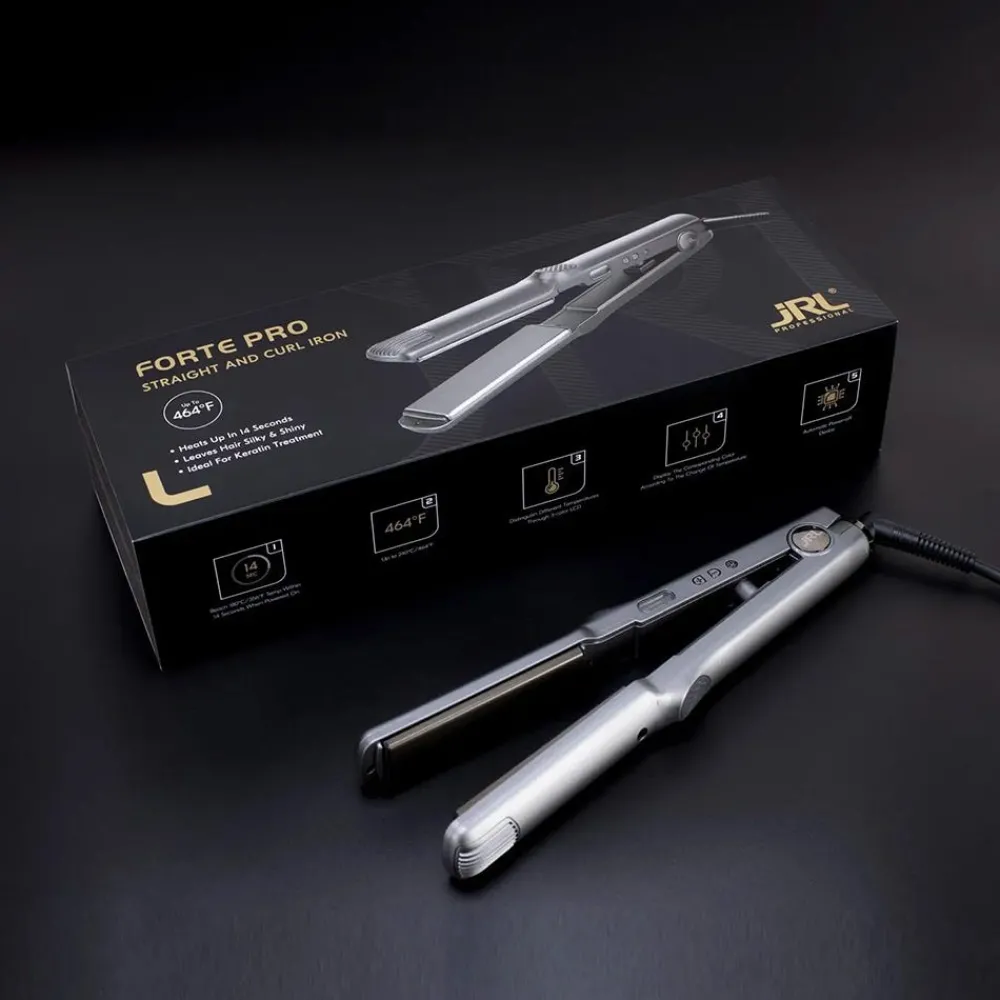 Straight & Curl Iron 10 cm x 3 cm-JRL Professional