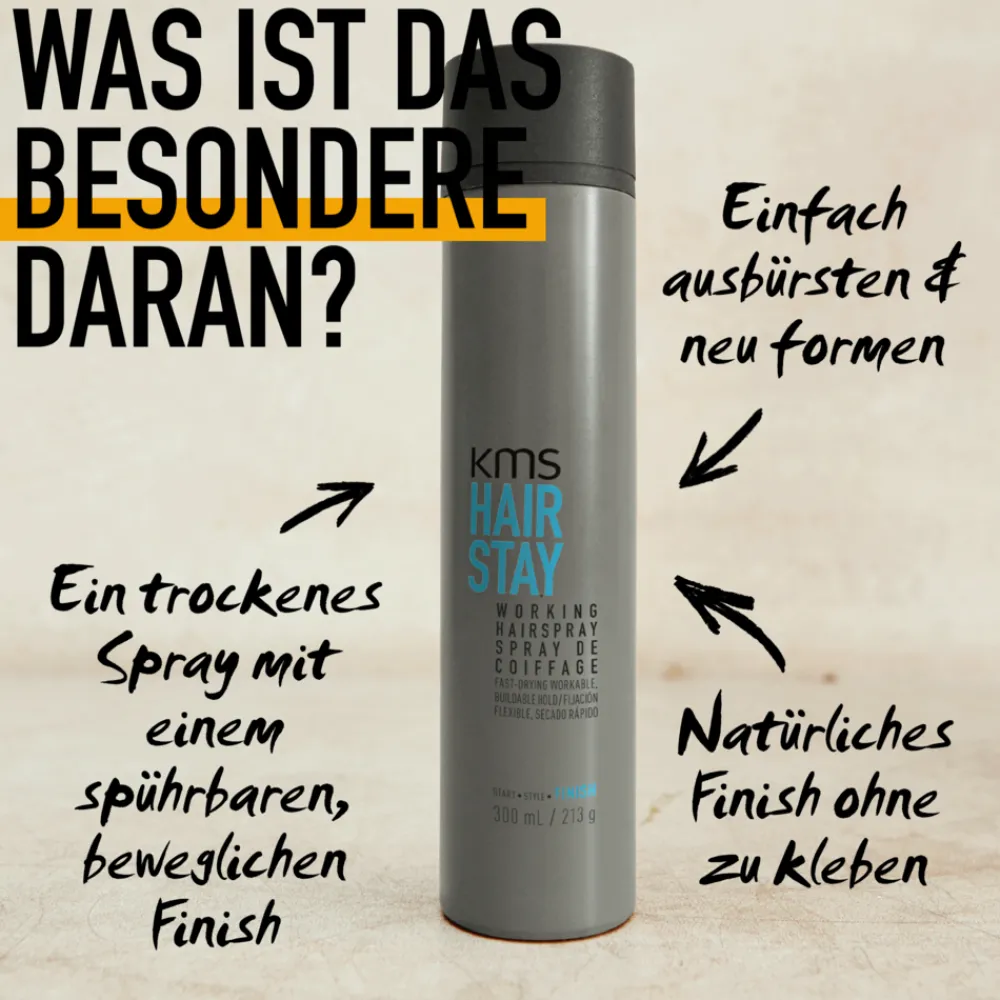 Hairstay Working Spray 300 ml-KMS Hot