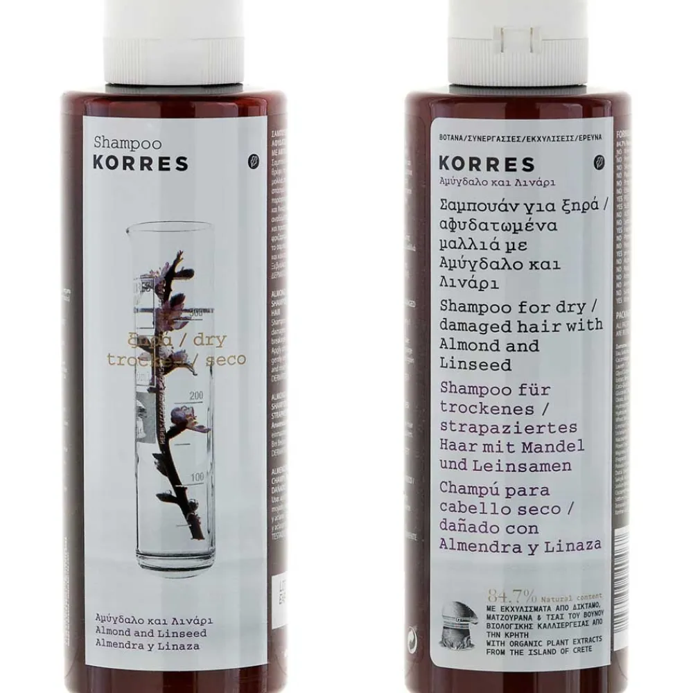 Almond & Linseed Shampoo 250 ml-Korres