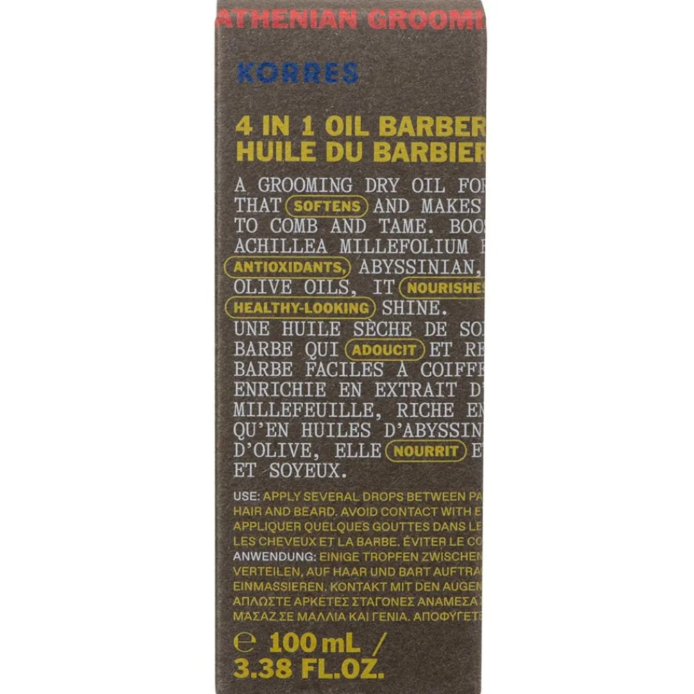 Men Athenian Grooming 4-in-1 Männer Pflegeöl 100 ml-Korres Best