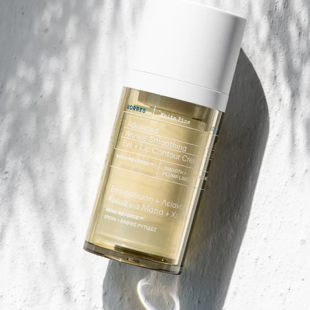 Korres Lippenpflege|Hautverjüngung|White Pine Meno-Reverse™ Glättende Augen- und Lippenkonturcreme 15 ml