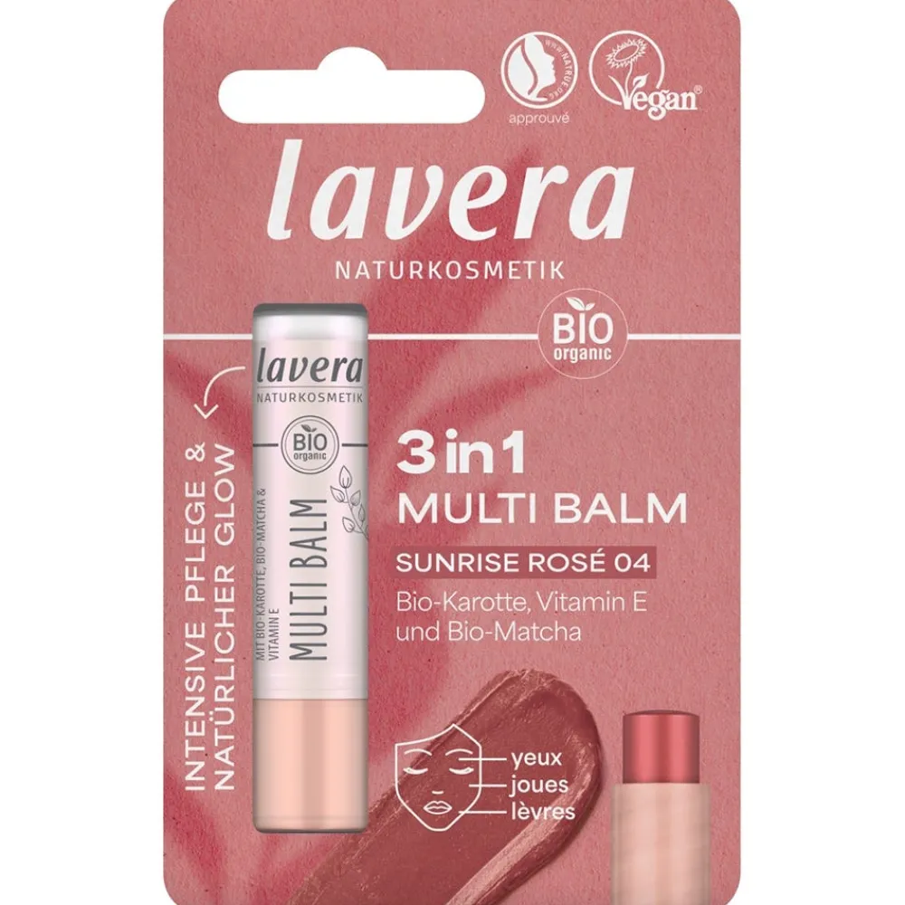 Lavera Hagel Nature|Lippenpflege|Multi Balm Sunrise 04 Rosé 5 g
