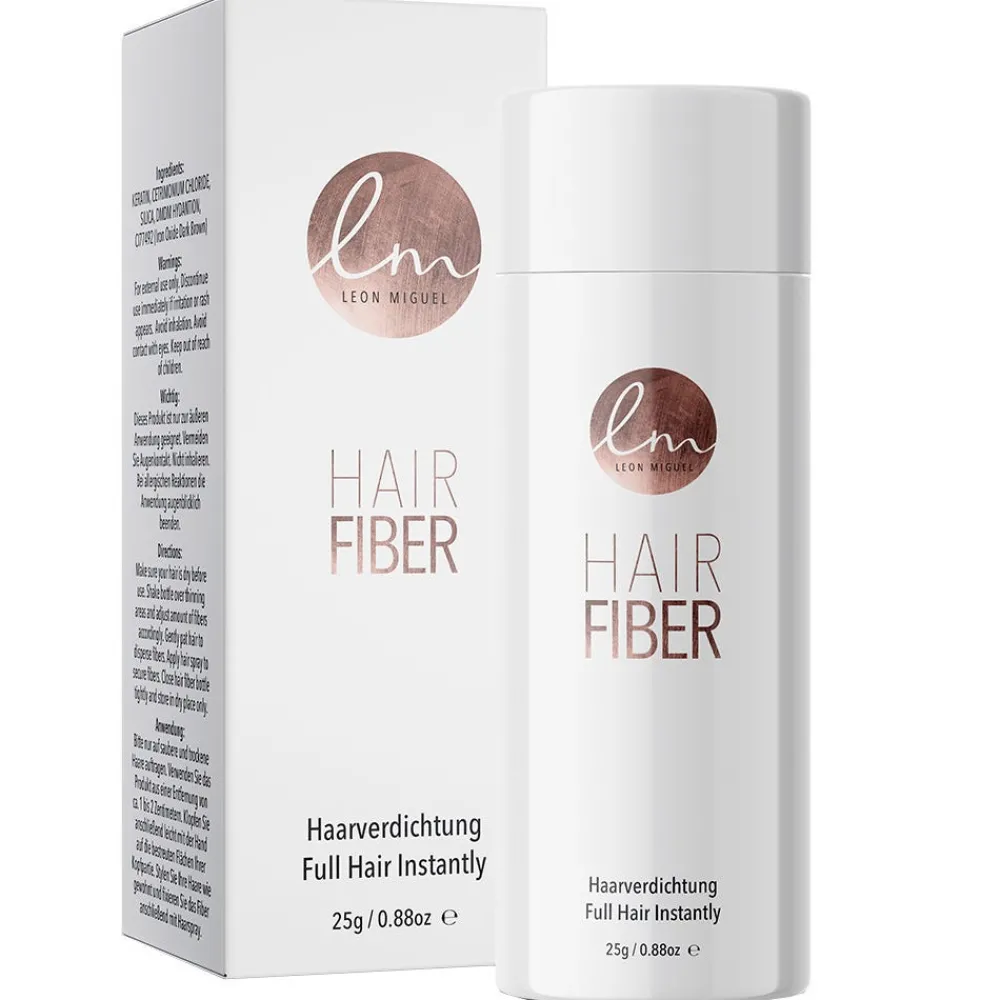 Leon Miguel Strähnen, Haarkreide & Make-Up|Hair Fiber Female Line Dunkelbraun 25 g