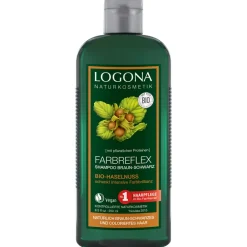Farbreflex Shampoo Braun-Schwarz Bio-Haselnuss 250 ml-LOGONA