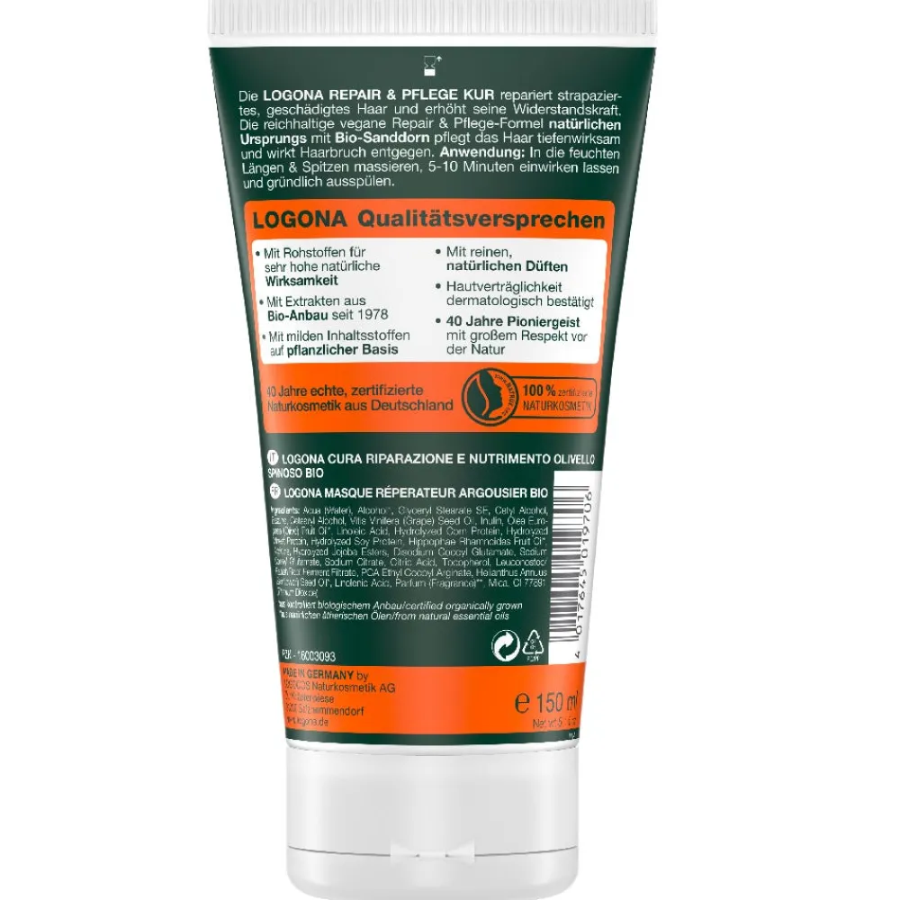 Repair & Pflege Kur Bio-Sanddorn 150 ml-LOGONA Outlet