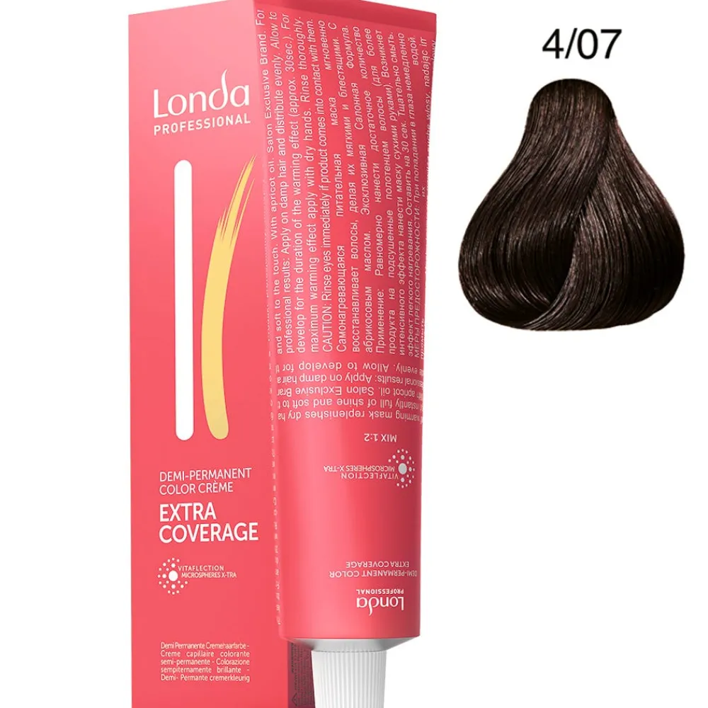 Extra Coverage 4/07 mittelbraun natur-braun 60 ml-Londa Discount