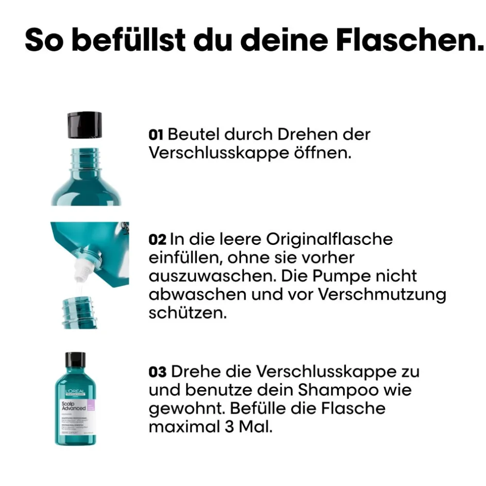 Série Expert Scalp Advanced Anti-Discomfort Dermo-Regulator Shampoo Refill 500 ml-L'Oréal Professionnel Paris New