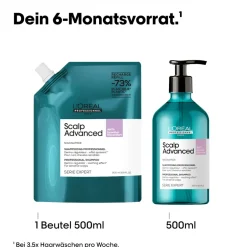 Série Expert Scalp Advanced Anti-Discomfort Dermo-Regulator Shampoo Refill 500 ml-L'Oréal Professionnel Paris New