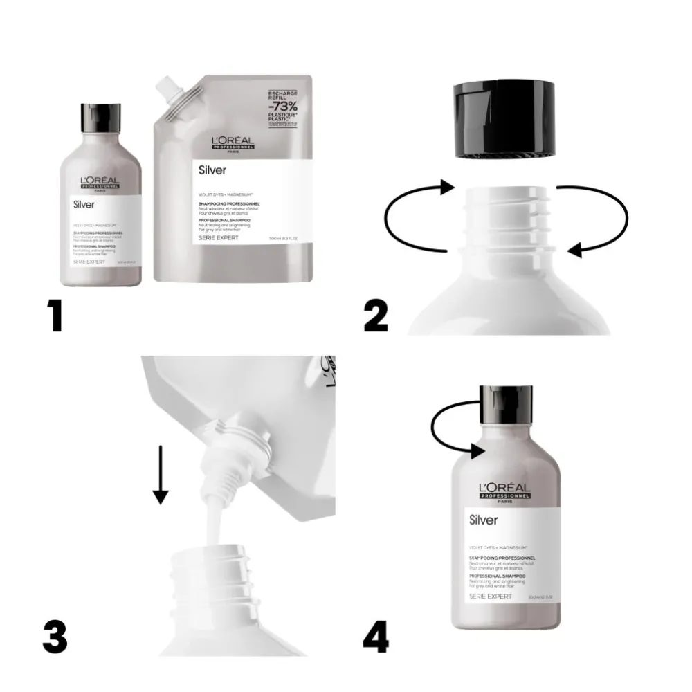 Serie Expert Silver Shampoo Refill 500 ml-L'Oréal Professionnel Paris Clearance
