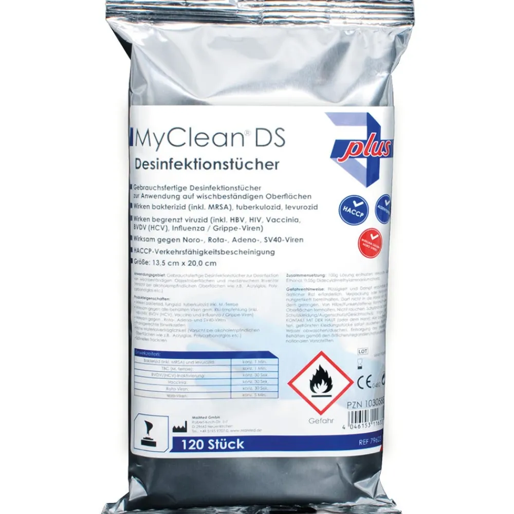 MyClean DS Desinfektionstücher Neutral 120 Stk.-MaiMed Online